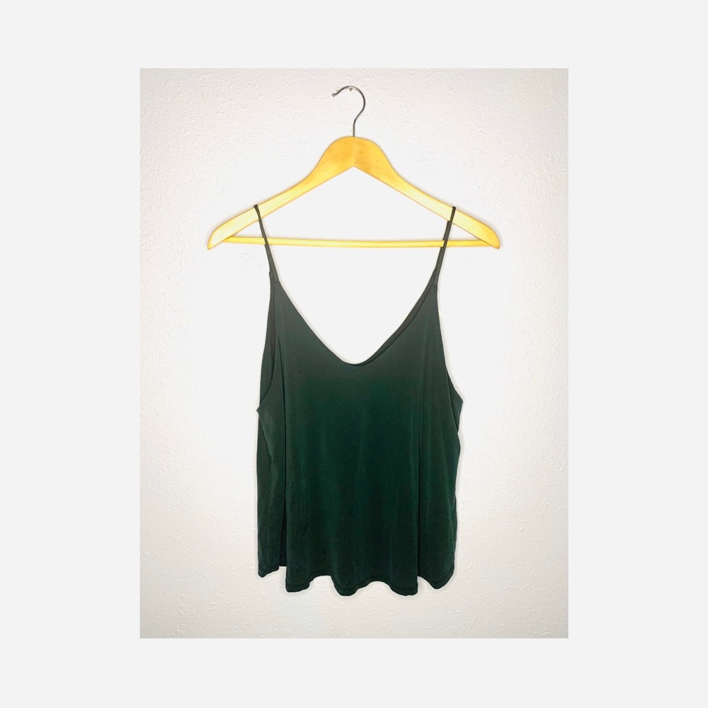 Charcoal grey Flowy tank
